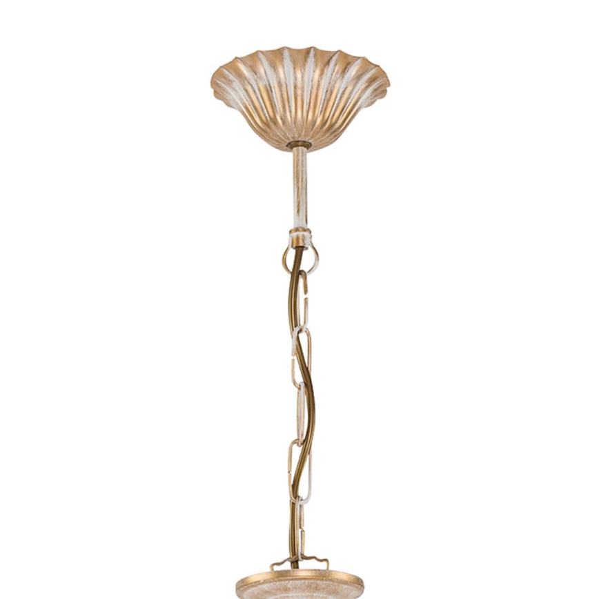 Brilagi - Lestenec na verigi SONIA 3xE27/15W/230V, premer 64 cm, kremna/patina