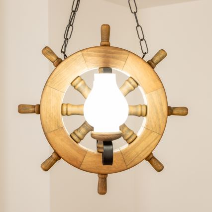 Brilagi - Lestenec na verigi TIMONA 2xE14/40W/230V bukev