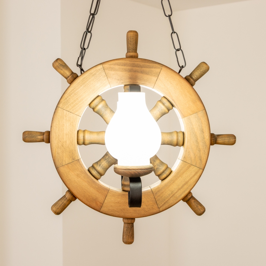 Brilagi - Lestenec na verigi TIMONA 2xE14/40W/230V bukev