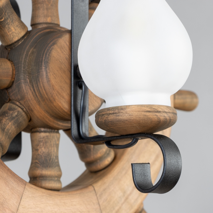 Brilagi - Lestenec na verigi TIMONA 2xE14/40W/230V bukev