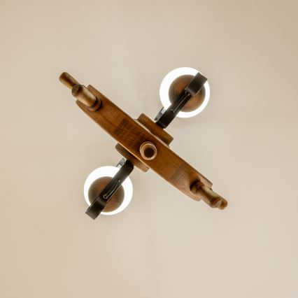 Brilagi - Lestenec na verigi TIMONA 2xE14/40W/230V bukev