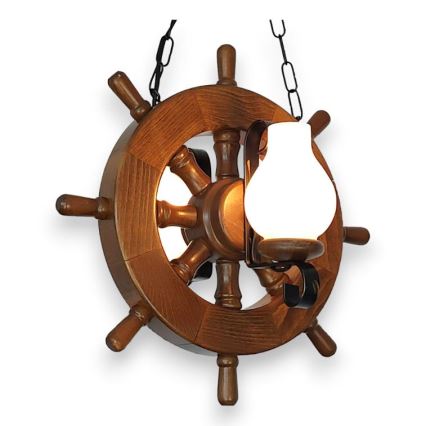 Brilagi - Lestenec na verigi TIMONA 2xE14/40W/230V bukev/oreh