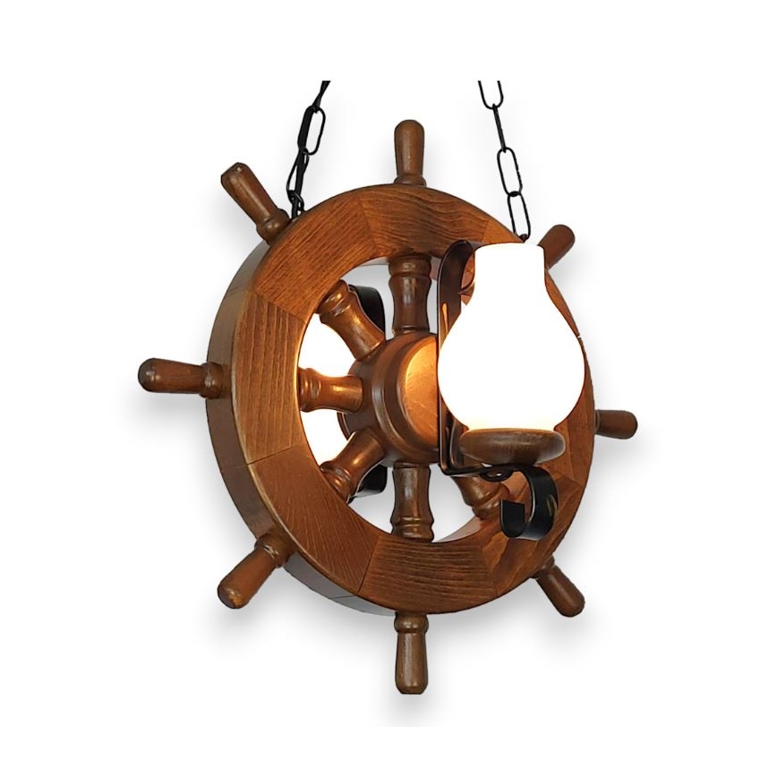 Brilagi - Lestenec na verigi TIMONA 2xE14/40W/230V bukev/oreh