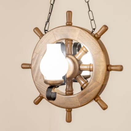 Brilagi - Lestenec na verigi TIMONA 2xE14/40W/230V bukev/oreh