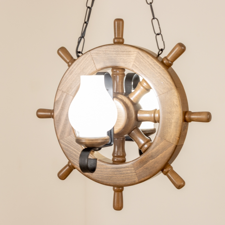 Brilagi - Lestenec na verigi TIMONA 2xE14/40W/230V bukev/oreh