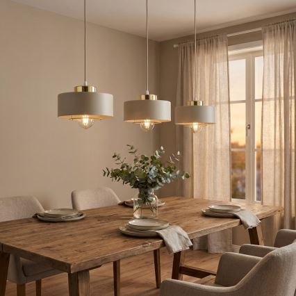 Brilagi - Lestenec na vrvici 3xE27/60W/230V bež/zlata