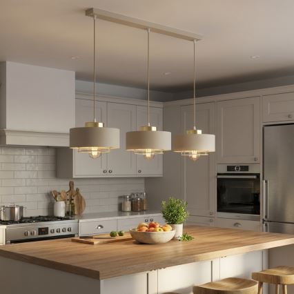 Brilagi - Lestenec na vrvici 3xE27/60W/230V bež/zlata