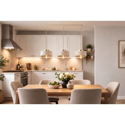 Brilagi - Lestenec na vrvici 3xE27/60W/230V bež/zlata