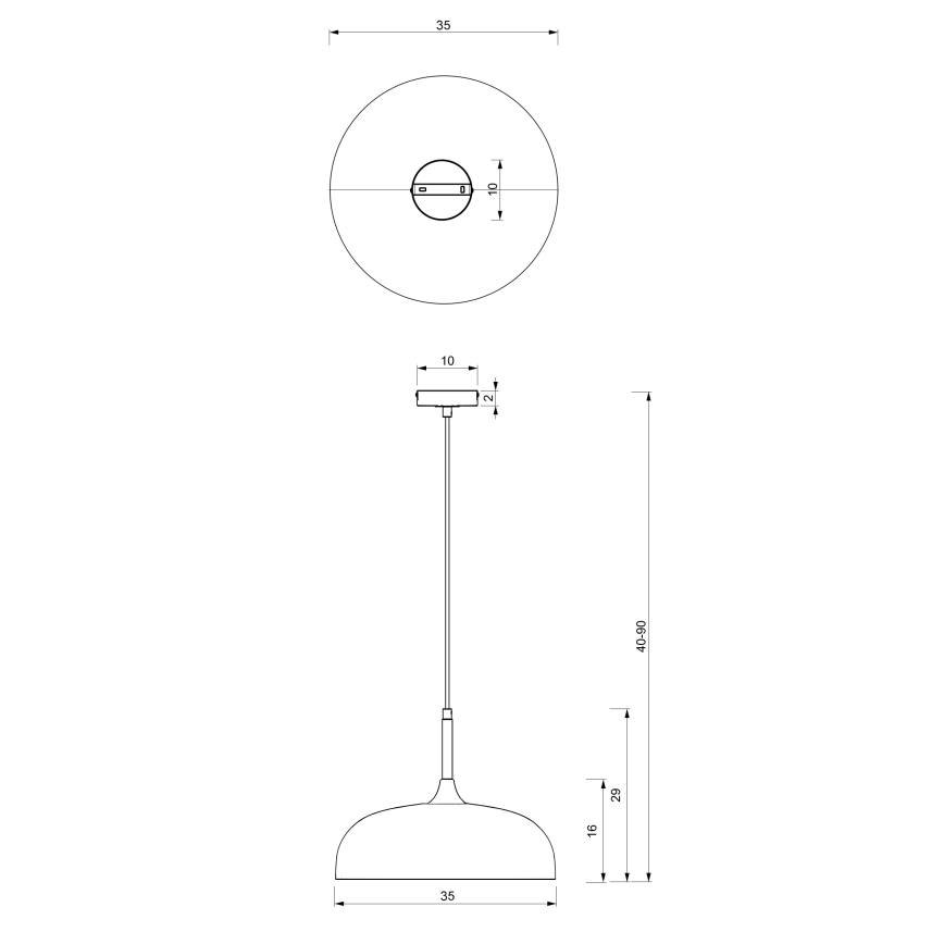 Brilagi - Lestenec na vrvici ABRAHAM 1xE27/60W/230V pr. 35 cm bež
