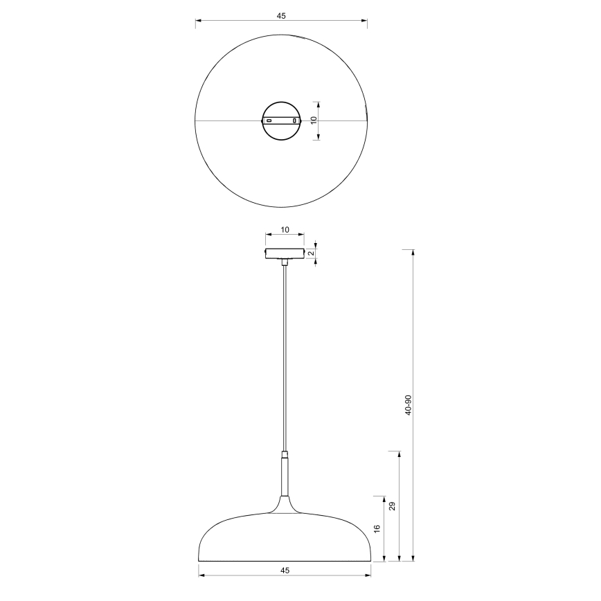 Brilagi - Lestenec na vrvici ABRAHAM 1xE27/60W/230V pr. 45 cm bež
