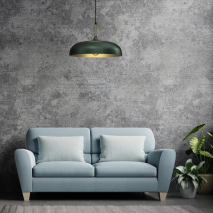 Brilagi - Lestenec na vrvici ABRAHAM 1xE27/60W/230V pr. 45 cm zelena