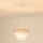 Brilagi - Lestenec na vrvici ALASKA LUNETA 1xE27/15W/230V pr. 25 cm siva/krem barva