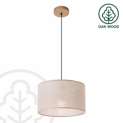 Brilagi - Lestenec na vrvici ANTHONY 1xE27/60W/230V hrast/bež