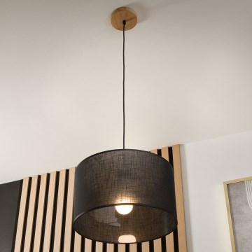 Brilagi - Lestenec na vrvici ANTHONY 1xE27/60W/230V hrast/črna