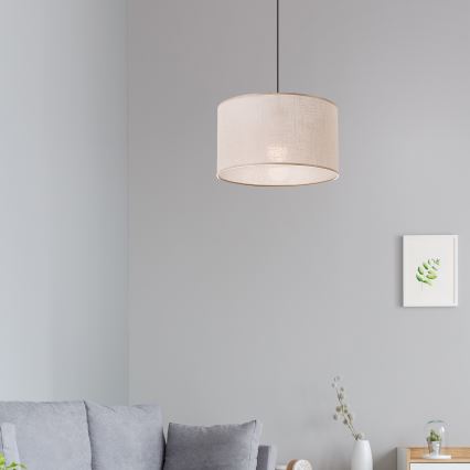 Brilagi - Lestenec na vrvici ANTHONY 1xE27/60W/230V hrast oreh/bež