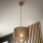 Brilagi - Lestenec na vrvici ANTHONY 1xE27/60W/230V hrast/rjava