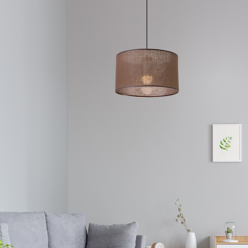 Brilagi - Lestenec na vrvici ANTHONY 1xE27/60W/230V hrast/rjava