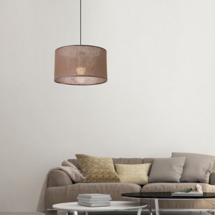 Brilagi - Lestenec na vrvici ANTHONY 1xE27/60W/230V hrast/rjava