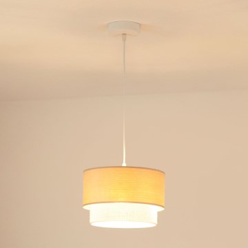 Brilagi - Lestenec na vrvici ARIZONA BOHO 1xE27/15W/230V pr. 25 cm bež/bela
