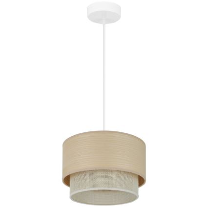 Brilagi - Lestenec na vrvici ARIZONA BOHO 1xE27/15W/230V pr. 25 cm bež/bela