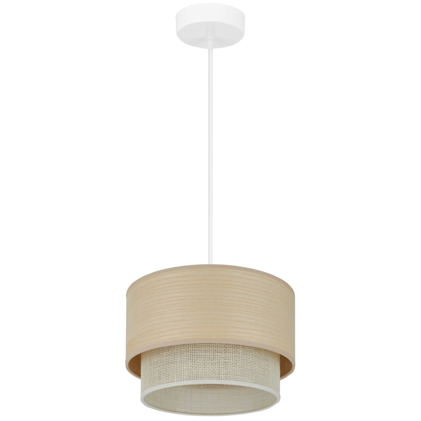 Brilagi - Lestenec na vrvici ARIZONA BOHO 1xE27/15W/230V pr. 25 cm bež/bela