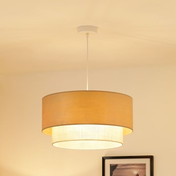 Brilagi - Lestenec na vrvici ARIZONA BOHO 1xE27/15W/230V pr. 45 cm bež/bela