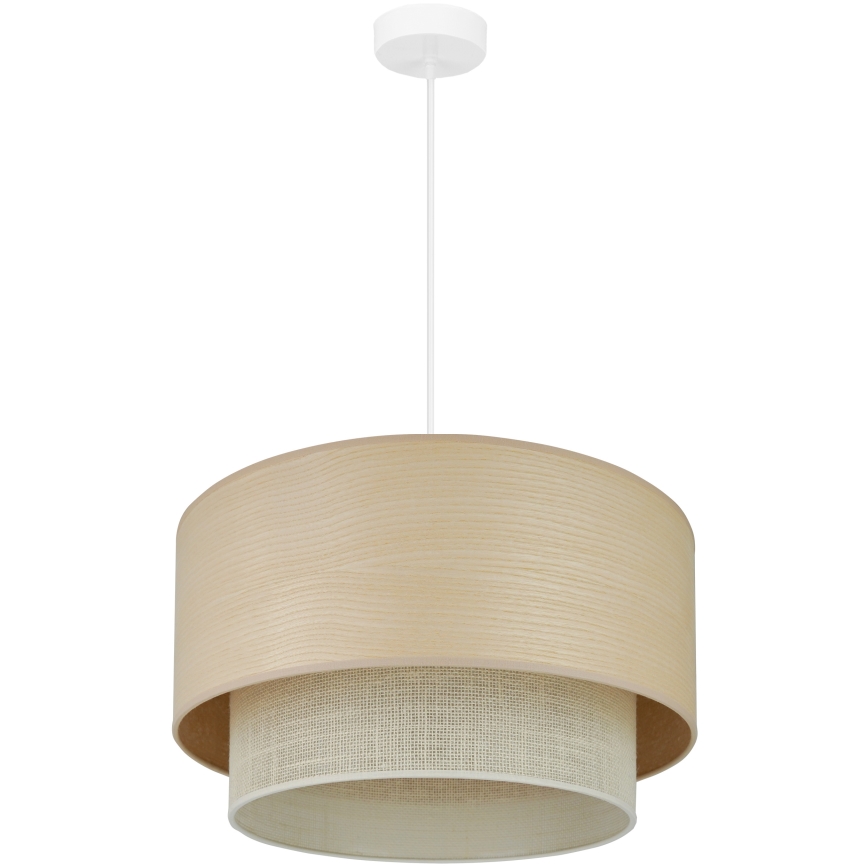 Brilagi - Lestenec na vrvici ARIZONA BOHO 1xE27/15W/230V pr. 45 cm bež/bela