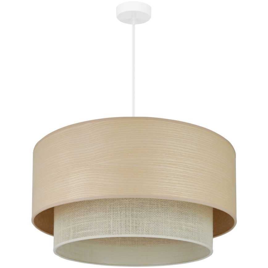 Brilagi - Lestenec na vrvici ARIZONA BOHO 1xE27/15W/230V pr. 60 cm bež/bela