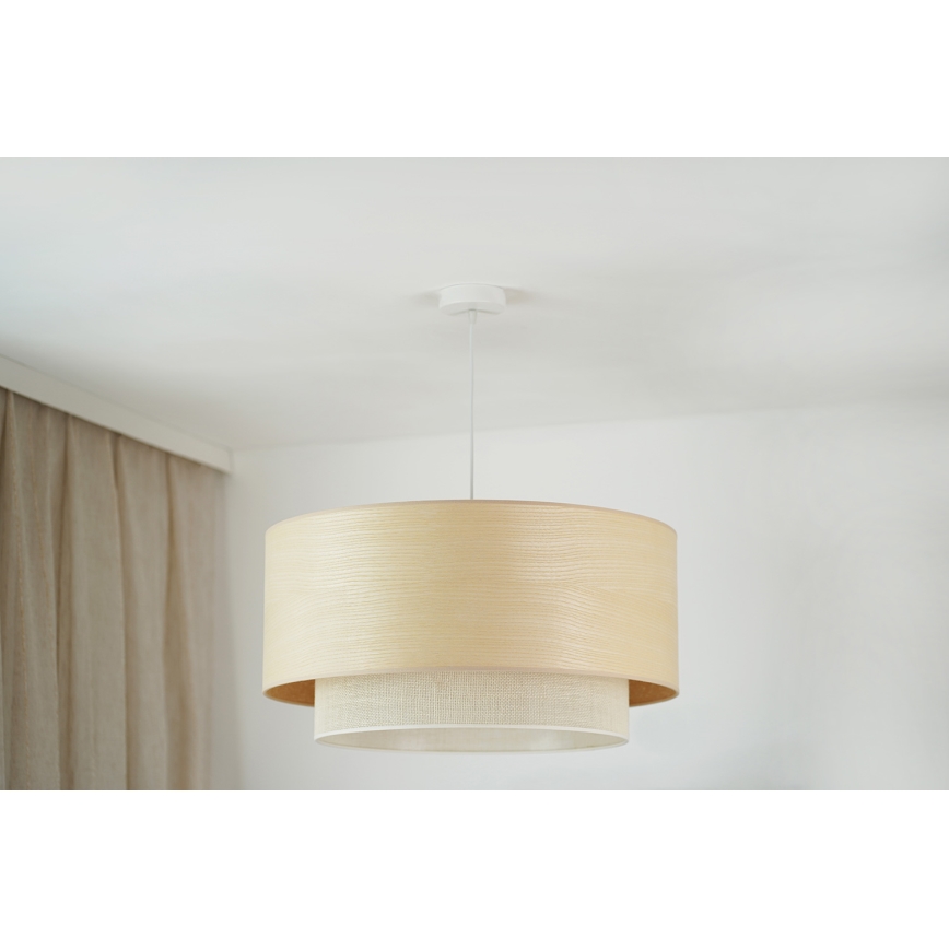 Brilagi - Lestenec na vrvici ARIZONA BOHO 1xE27/15W/230V pr. 60 cm bež/bela