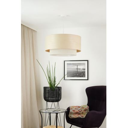 Brilagi - Lestenec na vrvici ARIZONA BOHO 1xE27/15W/230V pr. 60 cm bež/bela