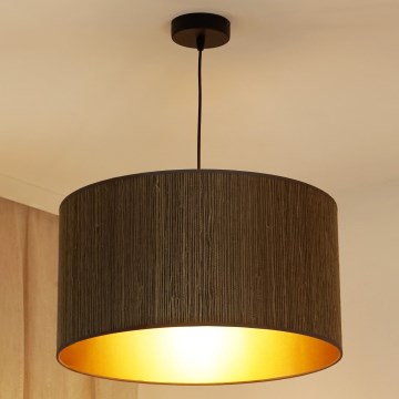 Brilagi - Lestenec na vrvici BOSTON ROLLER 1xE27/15W/230V pr. 45 cm slama rjava/zlata