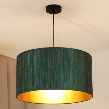 Brilagi - Lestenec na vrvici BOSTON ROLLER 1xE27/15W/230V pr. 45 cm slama zelena/zlata