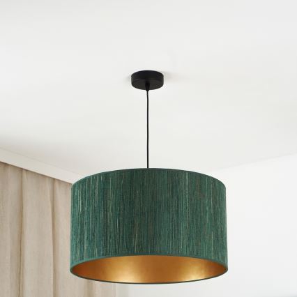 Brilagi - Lestenec na vrvici BOSTON ROLLER 1xE27/15W/230V pr. 45 cm slama zelena/zlata