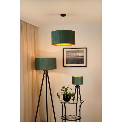Brilagi - Lestenec na vrvici BOSTON ROLLER 1xE27/15W/230V pr. 45 cm slama zelena/zlata