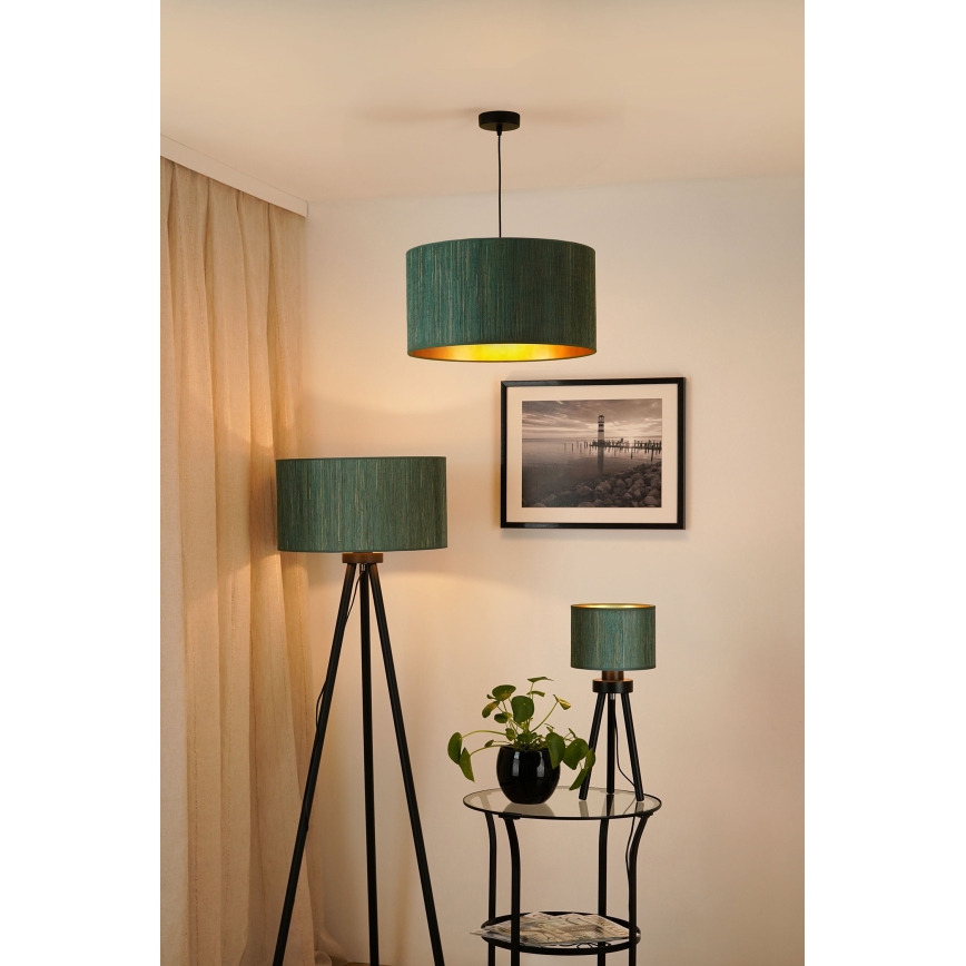 Brilagi - Lestenec na vrvici BOSTON ROLLER 1xE27/15W/230V pr. 45 cm slama zelena/zlata