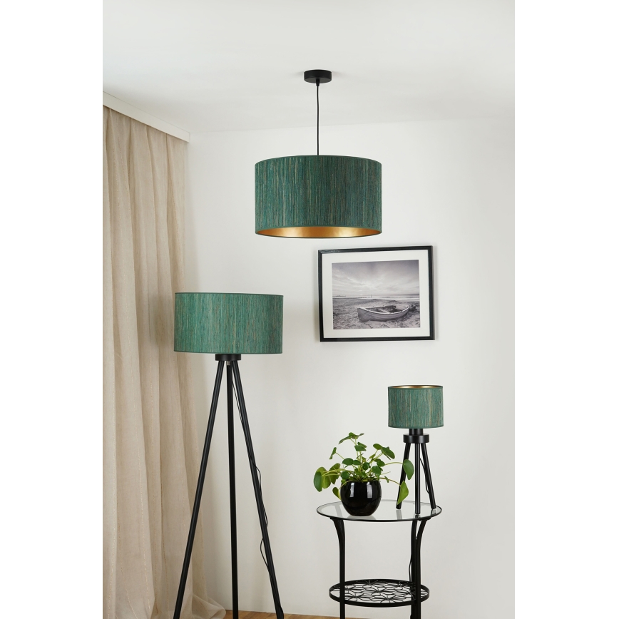 Brilagi - Lestenec na vrvici BOSTON ROLLER 1xE27/15W/230V pr. 45 cm slama zelena/zlata