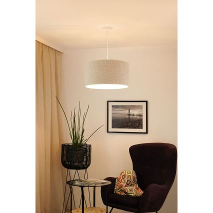Brilagi - Lestenec na vrvici BOUCLE ROLLER 1xE27/15W/230V pr. 45 cm krem barva