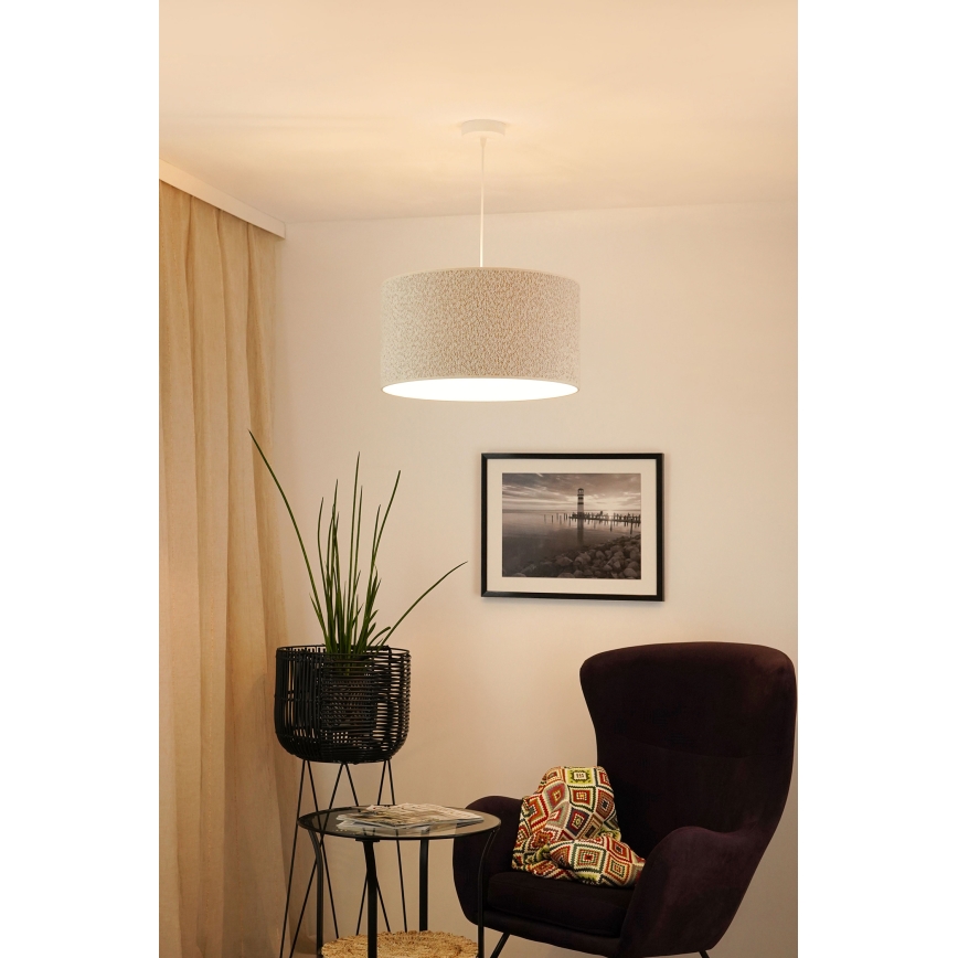 Brilagi - Lestenec na vrvici BOUCLE ROLLER 1xE27/15W/230V pr. 45 cm krem barva