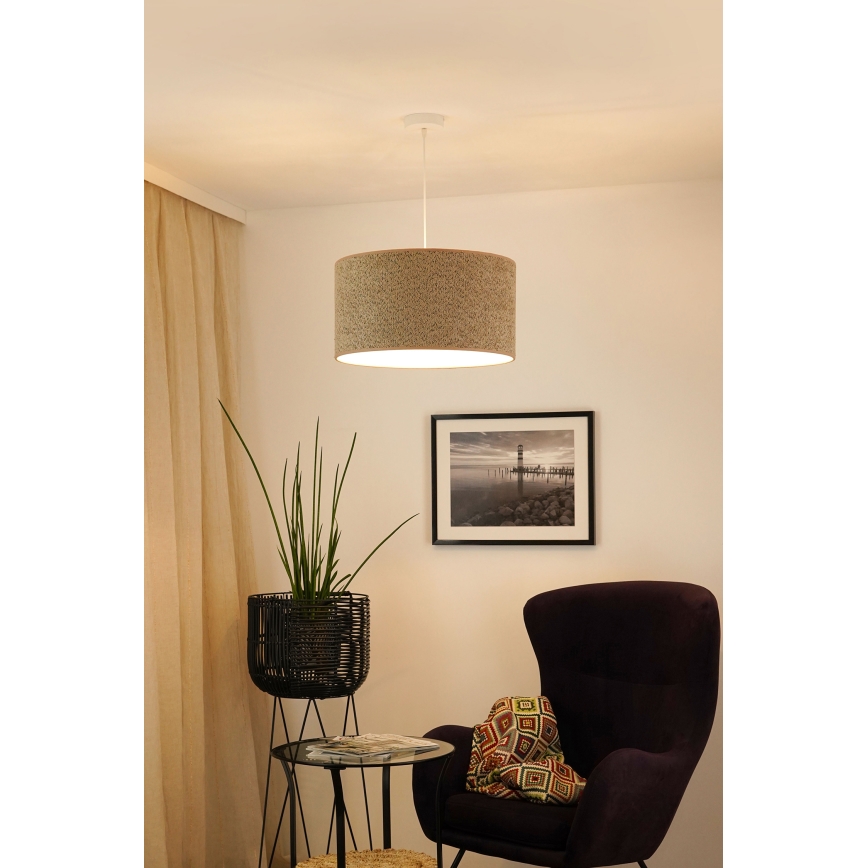 Brilagi - Lestenec na vrvici BOUCLE ROLLER 1xE27/15W/230V pr. 45 cm rjava