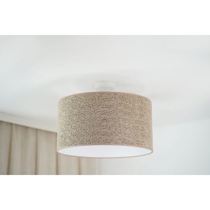 Brilagi - Lestenec na vrvici BOUCLE ROLLER 1xE27/15W/230V pr. 45 cm rjava