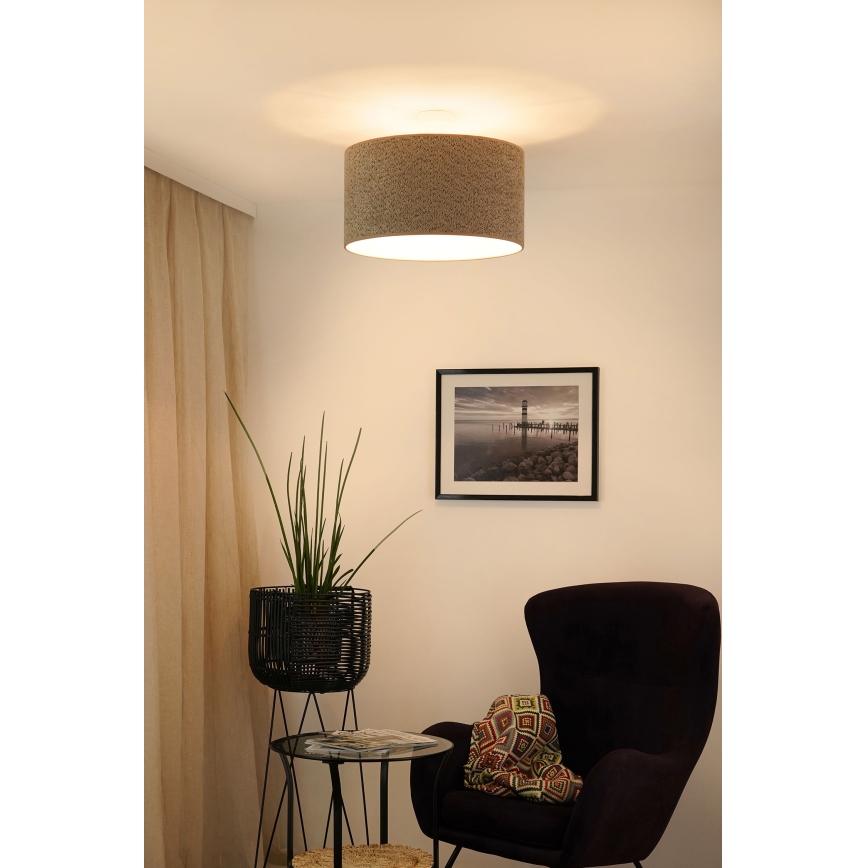 Brilagi - Lestenec na vrvici BOUCLE ROLLER 1xE27/15W/230V pr. 45 cm rjava