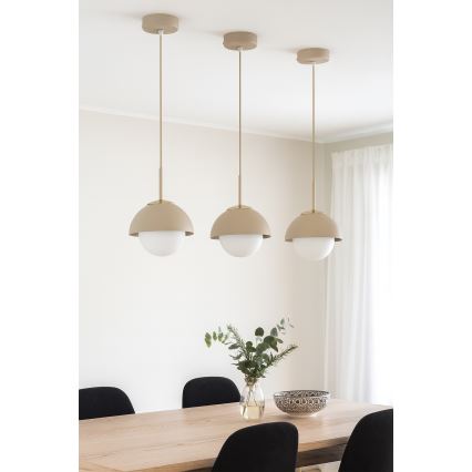 Brilagi - Lestenec na vrvici COSMO 1xE27/60W/230V premer 18 cm bež/zlata