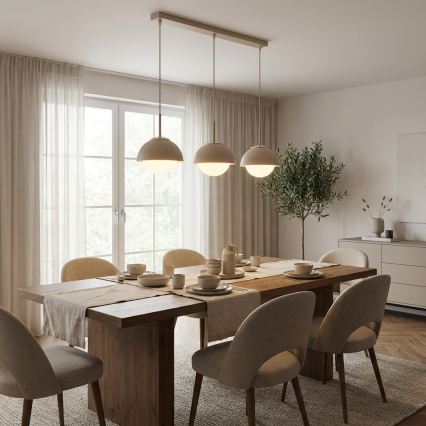 Brilagi - Lestenec na vrvici COSMO 3xE27/60W/230V bež/zlata