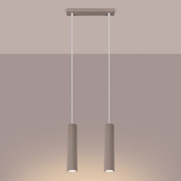Brilagi - Lestenec na vrvici CRESTO 2xGU10/10W/230V taupe