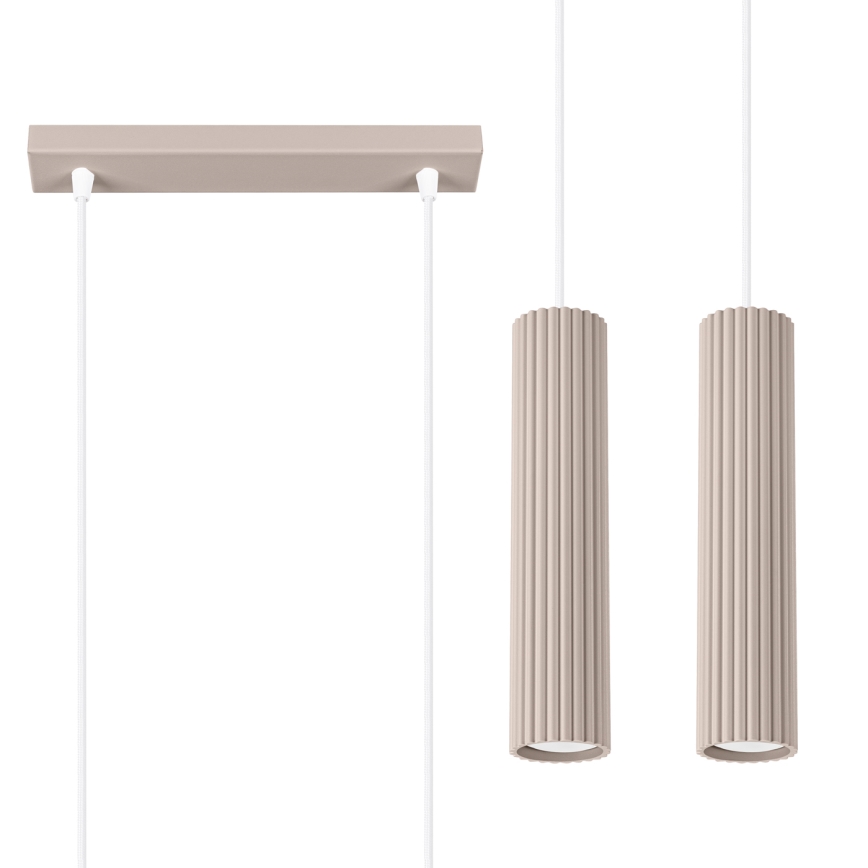 Brilagi - Lestenec na vrvici CRESTO 2xGU10/10W/230V taupe
