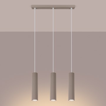 Brilagi - Lestenec na vrvici CRESTO 3xGU10/10W/230V taupe