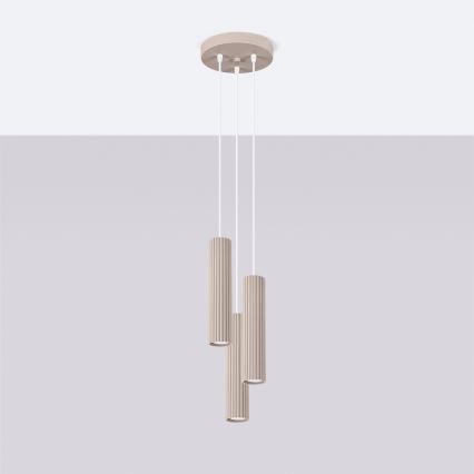 Brilagi - Lestenec na vrvici CRESTO 3xGU10/10W/230V taupe
