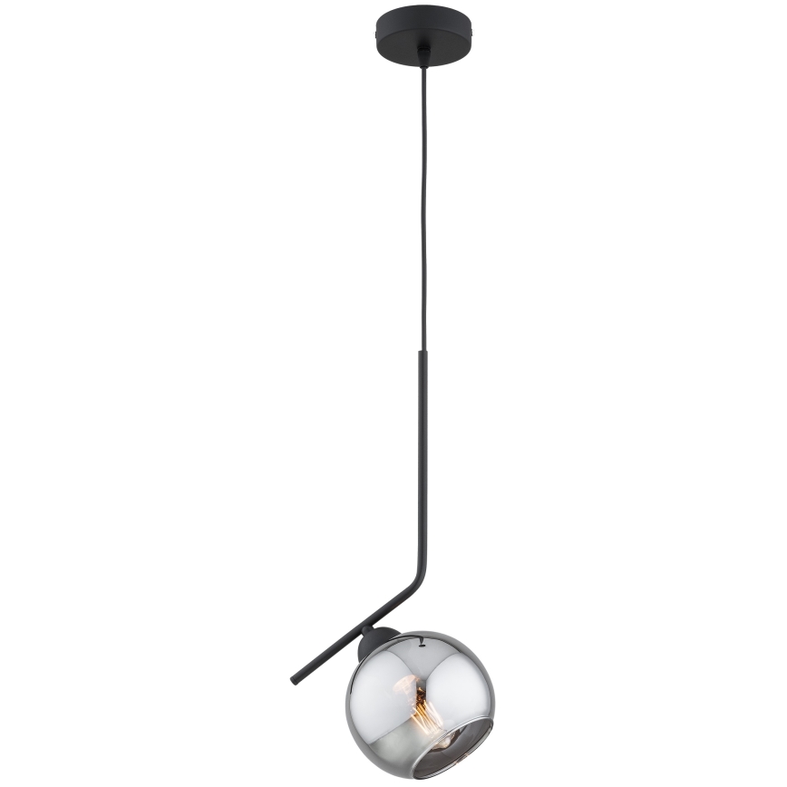 Brilagi - Lestenec na vrvici DIOR 1xE27/60W/230V črna/dimna siva
