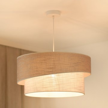 Brilagi - Lestenec na vrvici DOVER SHINE 1xE27/15W/230V pr. 50 cm siva/krem barva