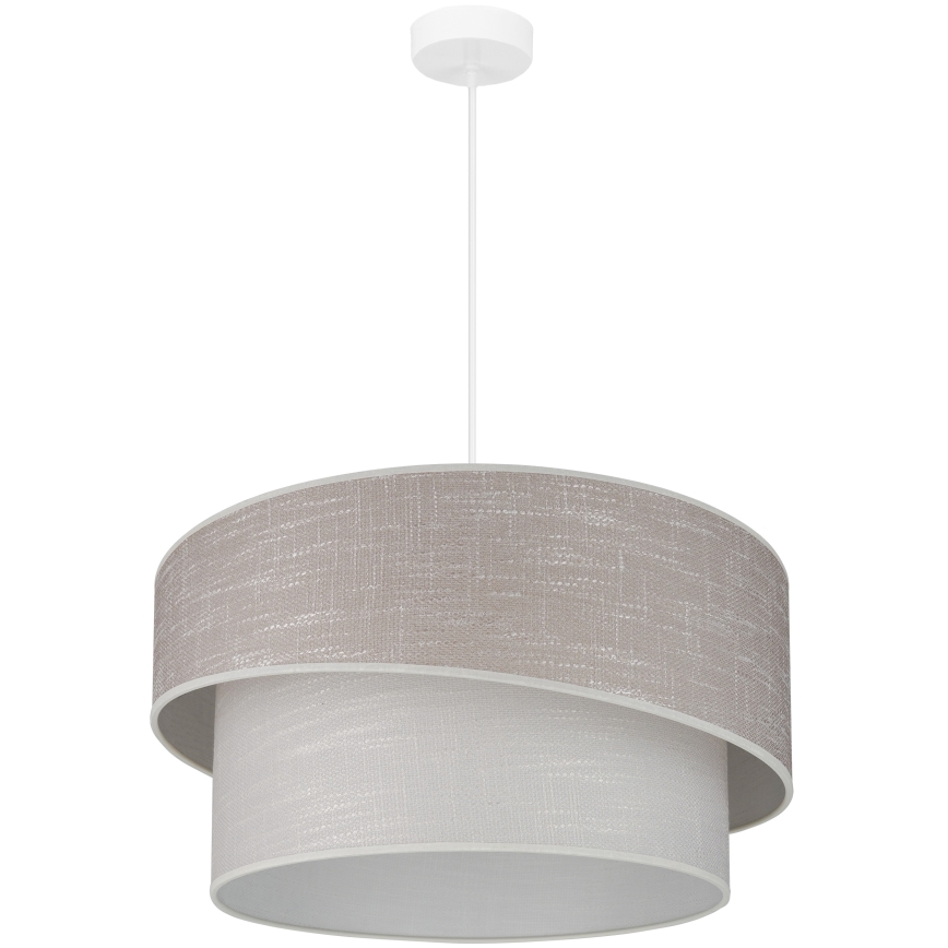 Brilagi - Lestenec na vrvici DOVER SHINE 1xE27/15W/230V pr. 50 cm siva/krem barva